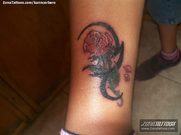 Foto de tatuaje Rosas, Tribales, Flores