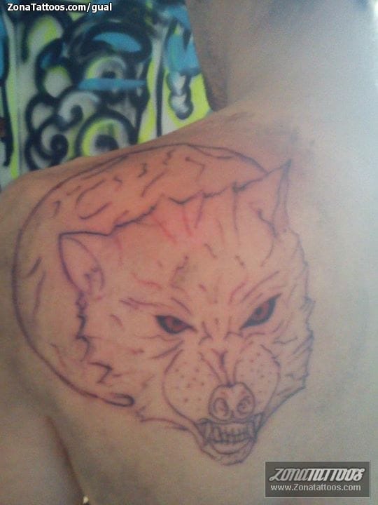 Foto de tatuaje Lobos, Animales