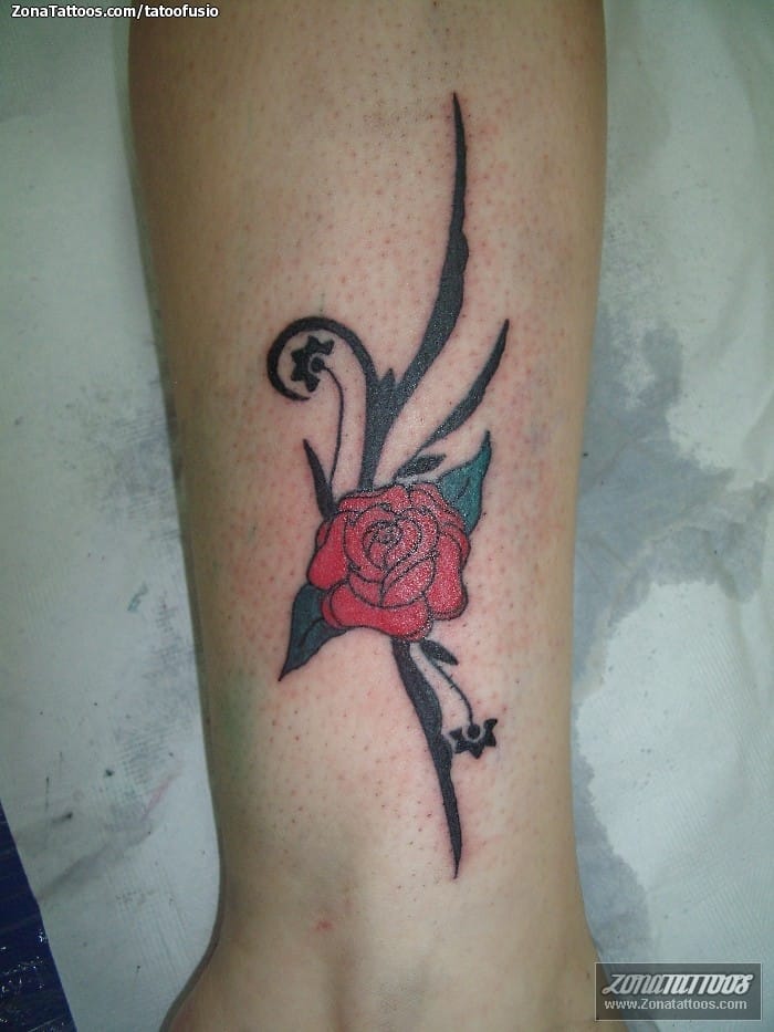 Tattoo photo Roses, Flowers