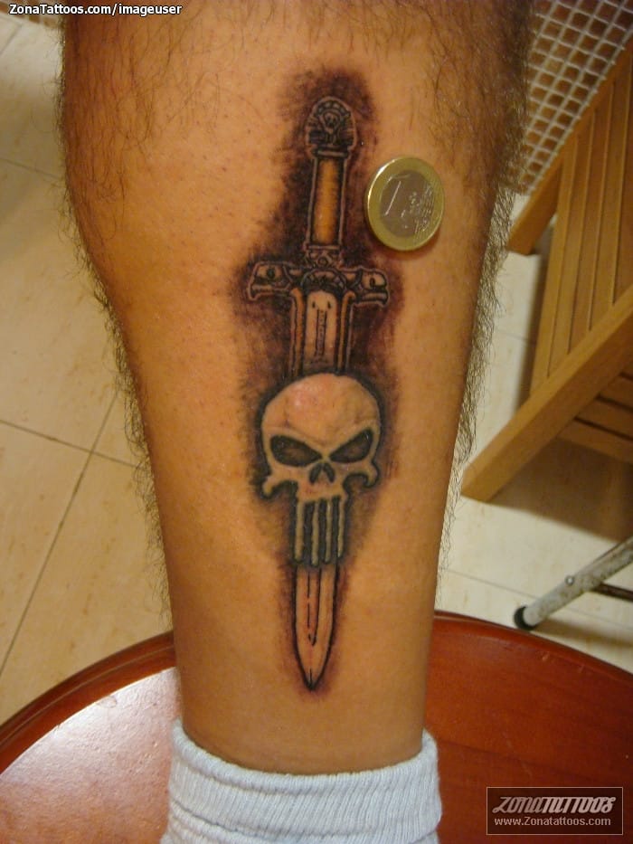 Tattoo of Skulls, Swords, The Punisher
