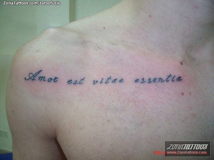 Foto de tatuaje Frases, Letras