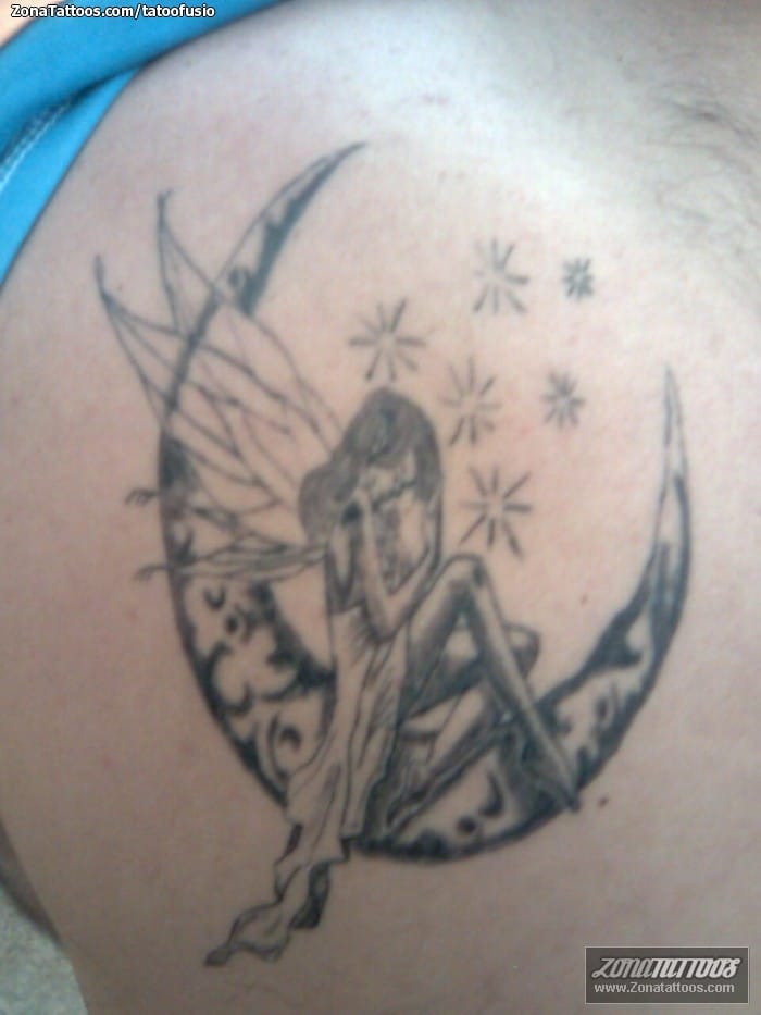 Tattoo photo Moons, Fairies, Fantasy