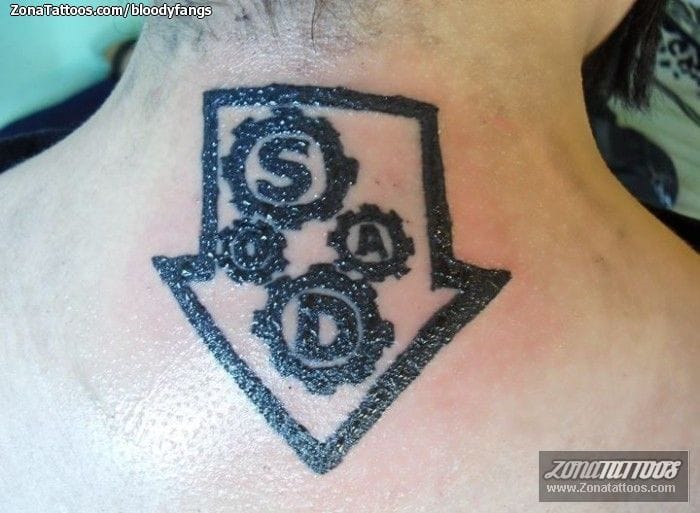 Foto de tatuaje System Of A Down, Logos, Música