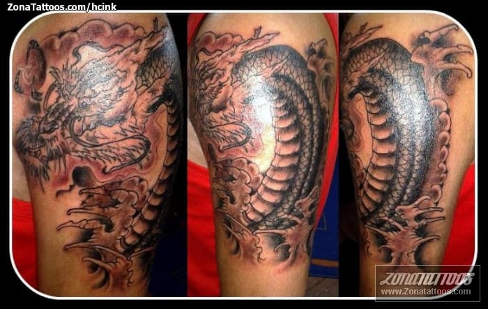 Foto de tatuaje Dragones, Orientales