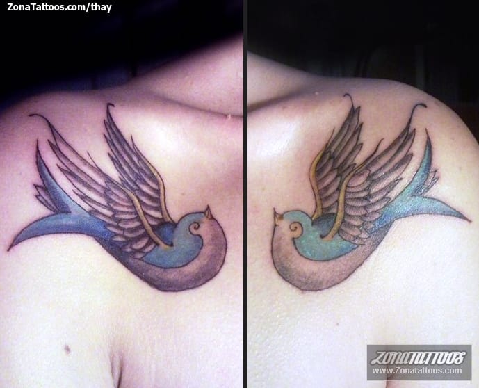 Foto de tatuaje Golondrinas, Aves, Animales