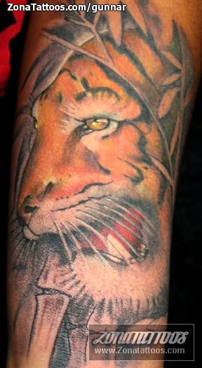 Tattoo photo Tigers, Animals