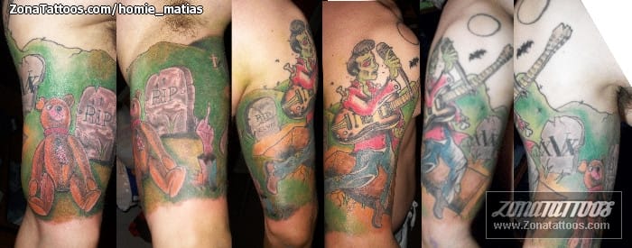 Foto de tatuaje Elvis Presley, Zombis, Osos