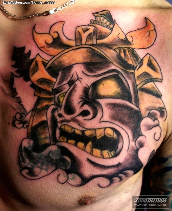 Tattoo photo Samurai, Masks, Kabuto