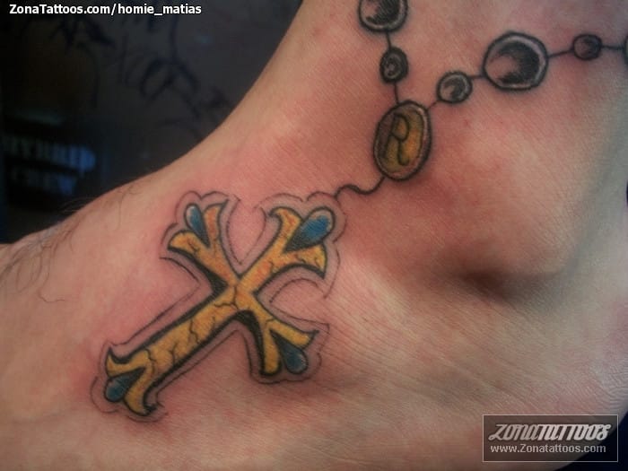 Tattoo photo Religious, Rosaries, Crosses