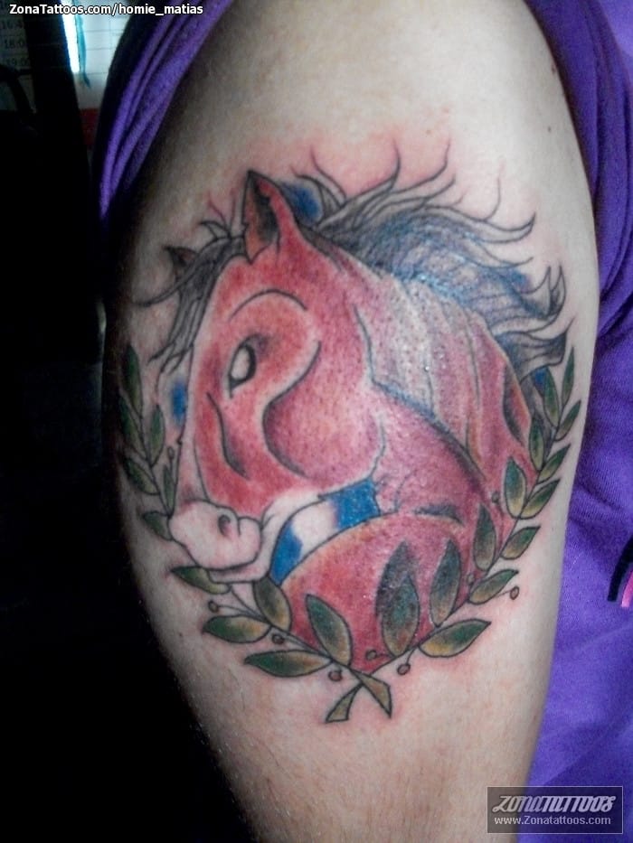 Foto de tatuaje Caballos, Animales