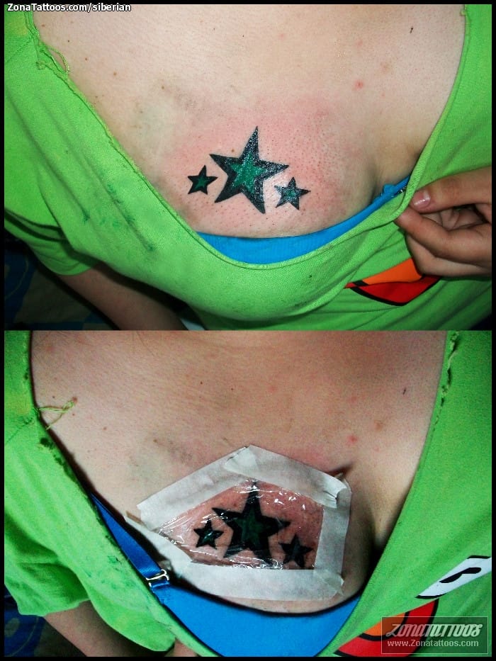 Tattoo photo Stars, Chest, Astronomy