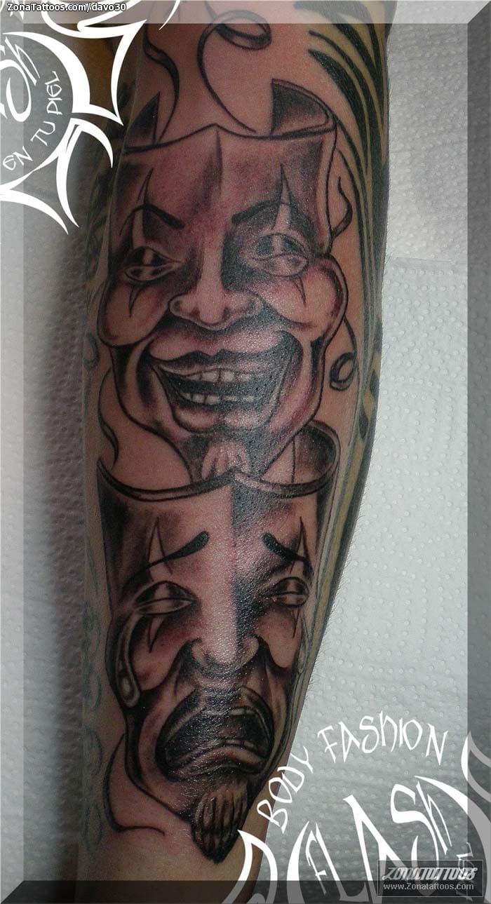 Foto de tatuaje Máscaras