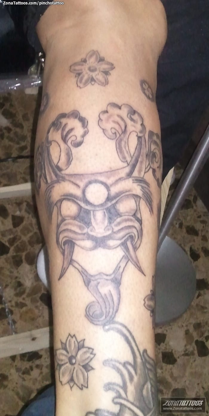 Foto de tatuaje Hannya, Máscaras, Orientales