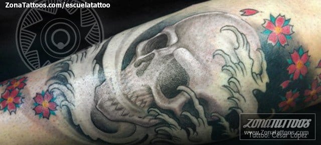 Foto de tatuaje Calaveras, Orientales