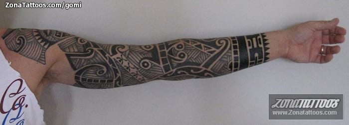 Tattoo photo Sleeves, Maori