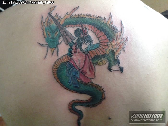 Foto de tatuaje Orientales, Geishas, Dragones