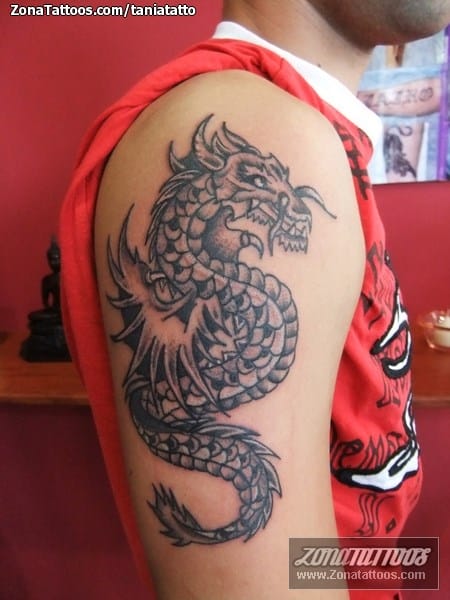 Foto de tatuaje Fantasía, Dragones