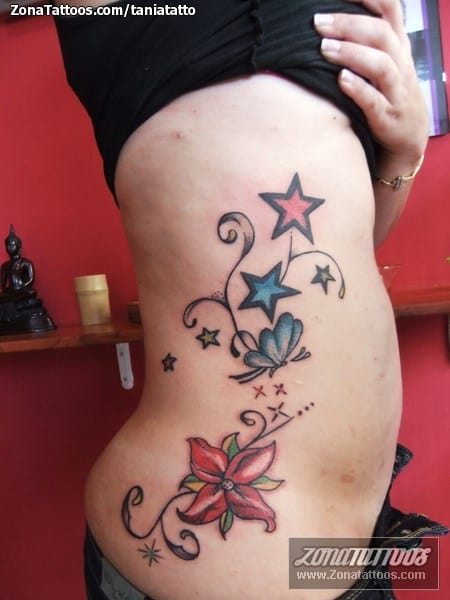 flower tattoo ideas  Flower tattoo designs Star tattoo designs Star  tattoos