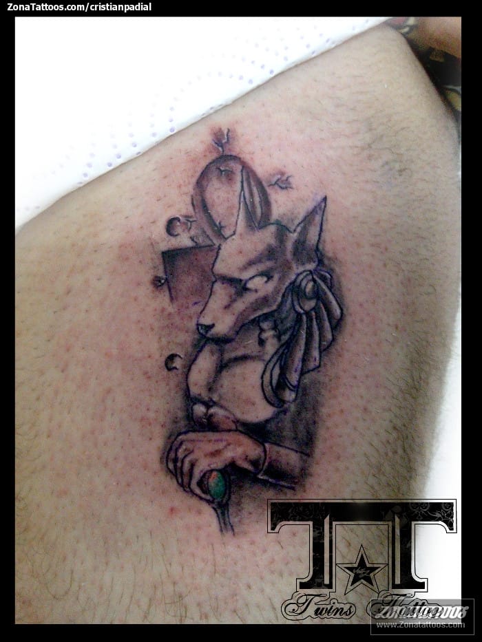 Tattoo photo Egyptian, Anubis