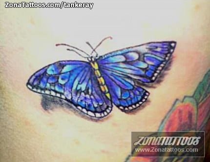 Foto de tatuaje Mariposas, Insectos