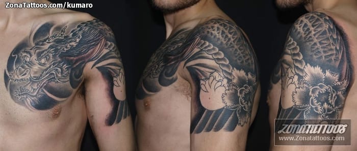 Foto de tatuaje Dragones, Orientales