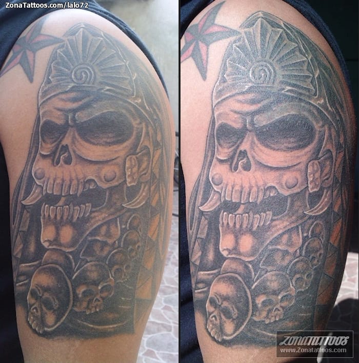 Foto de tatuaje Calaveras, Cover Up