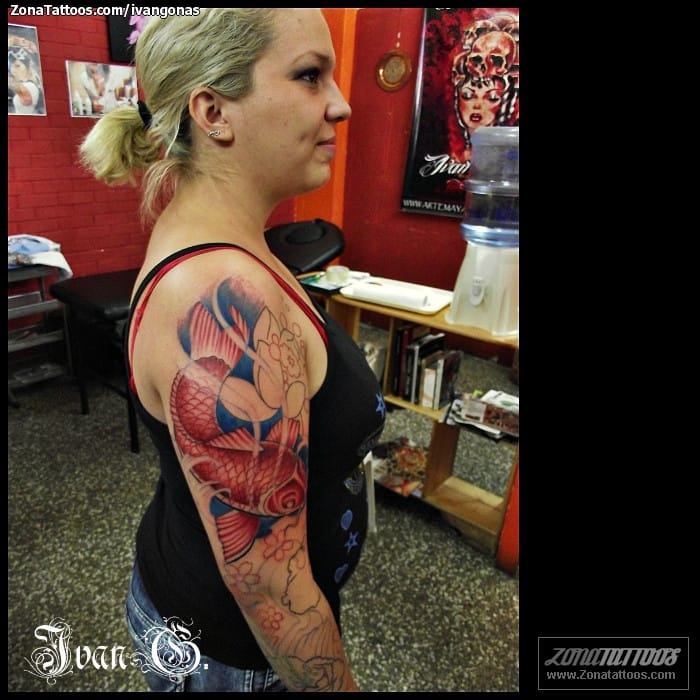 Tattoo photo Koi, Fish, Animals