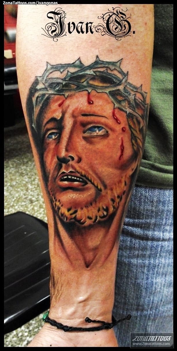 Tattoo photo Christ, Religious