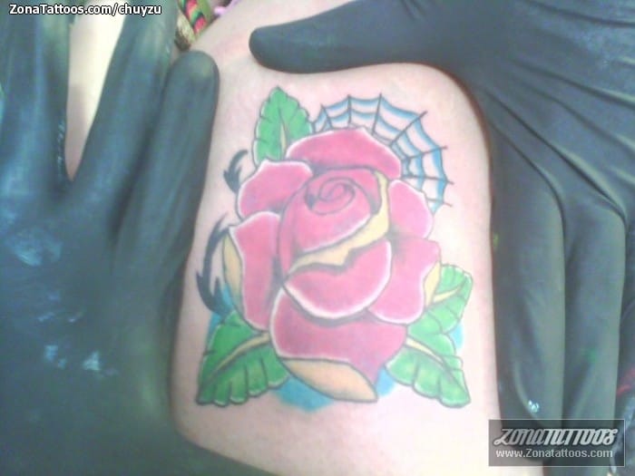 Foto de tatuaje Rosas, Flores, Old School