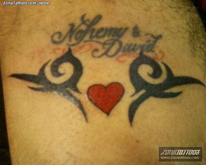 Tattoo of Tribal, Hearts