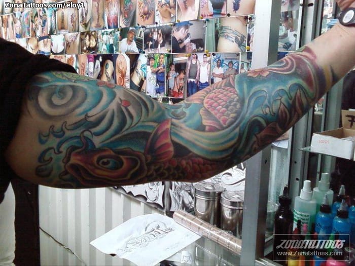 Foto de tatuaje Peces, Koi, Agua