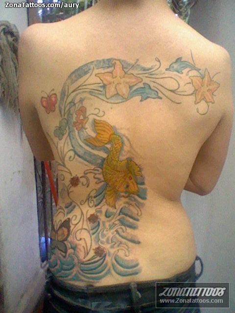 Foto de tatuaje Agua, Peces, Koi