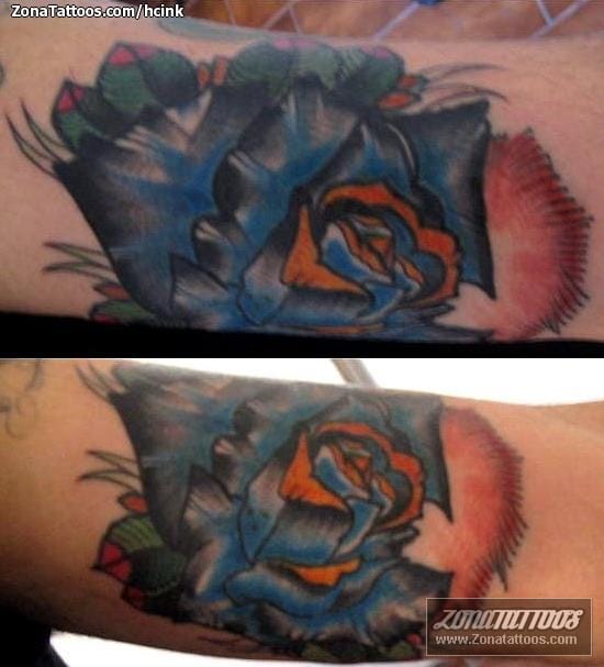 Tattoo photo Roses, Flowers