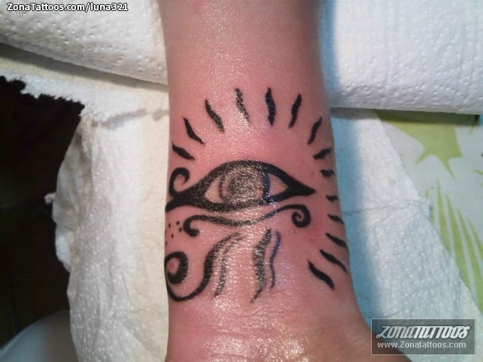 Foto de tatuaje Ojos, Ojo de Horus, Egipcios