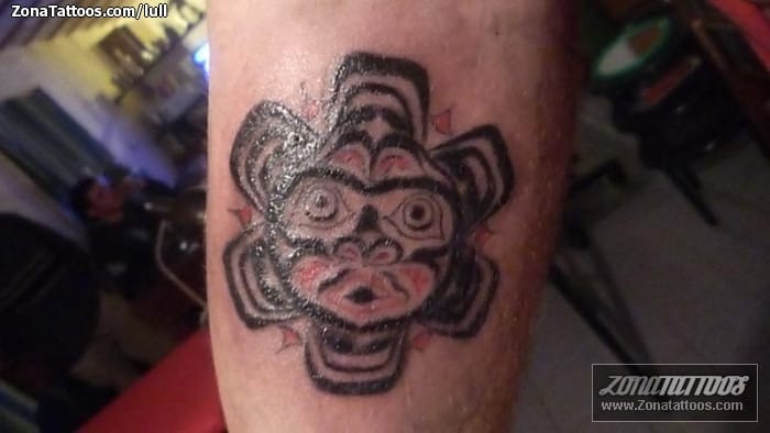 Foto de tatuaje Aztecas