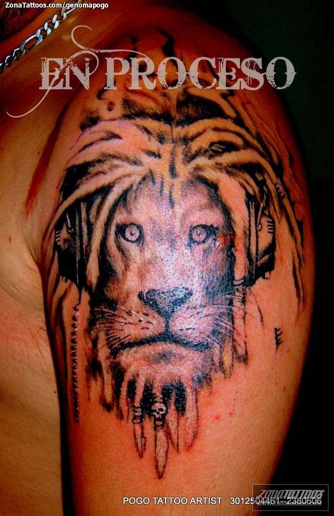 Foto de tatuaje Animales, Leones