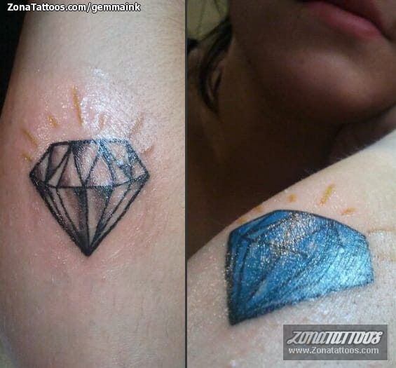 Foto de tatuaje Diamantes