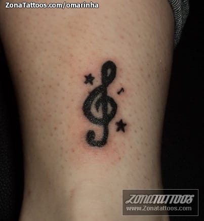 Tattoo photo Musical notes