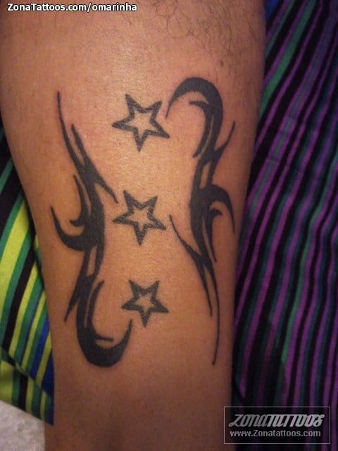 Tattoo photo Tribal, Stars