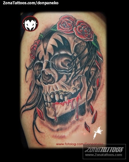 Tattoo photo Skulls, Blood