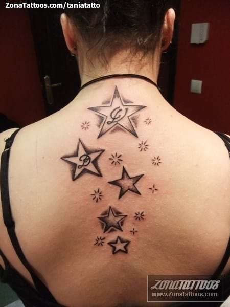 Tattoo of Stars, Initials, Astronomy