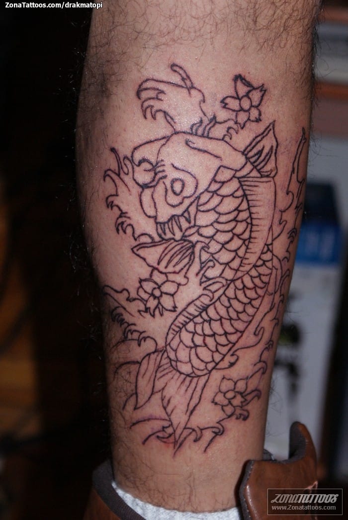 Tattoo photo Koi, Fish, Animals