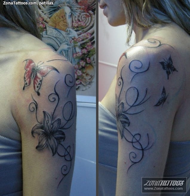 Tattoo photo Flowers, Butterflies, Insects