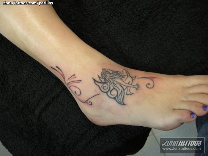 Tattoo photo Fairies, Fantasy, Instep