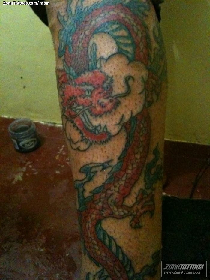 Foto de tatuaje Dragones, Orientales