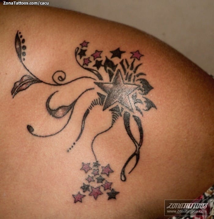 Foto de tatuaje Estrellas, Plantas, Astronomía