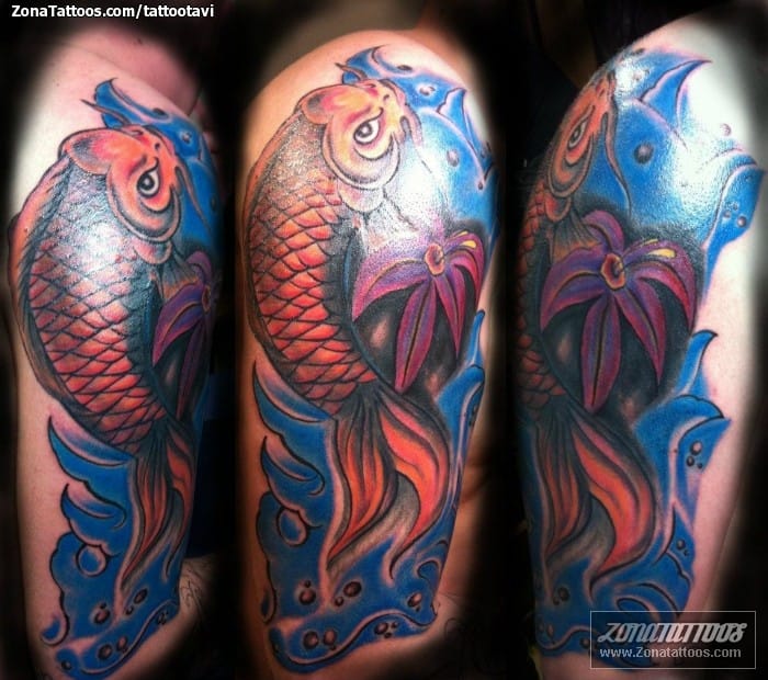 Foto de tatuaje Peces, Koi, Animales