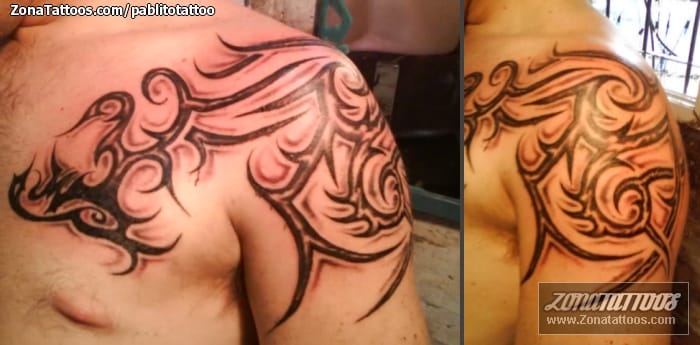 Tattoo photo Tribal, Shoulder