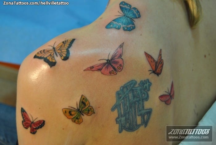 Foto de tatuaje Insectos, Mariposas