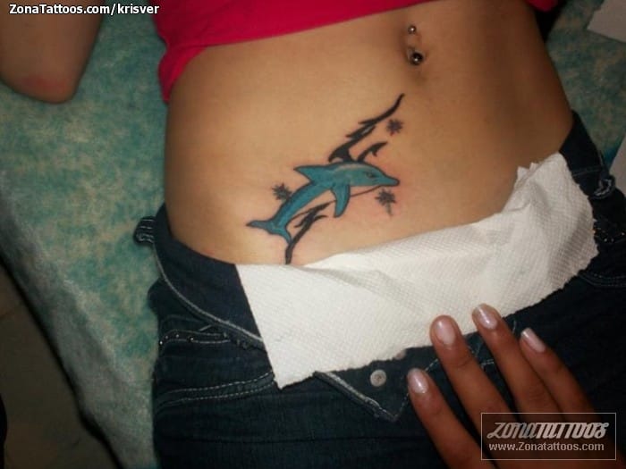 Tattoo photo Animals, Dolphins